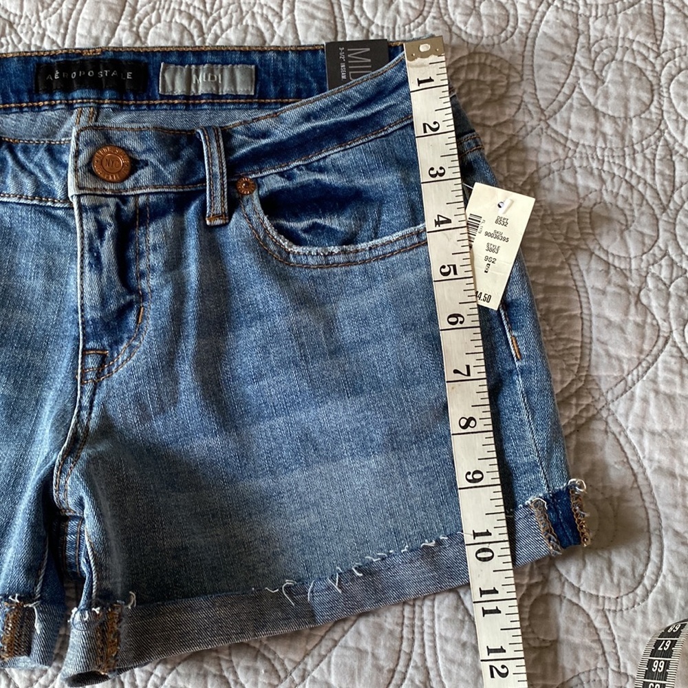 Aéropostale Midi Blue Jean Shorts - Picture 5 of 8